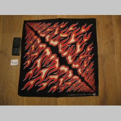 Plamene - Flames  šatka materiál: 100%bavlna, rozmery: cca.52x52cm