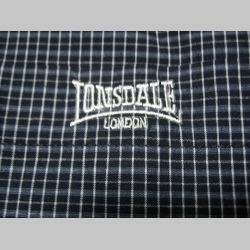 Lonsdale,pánska košeľa, čiernobielošedá 55%bavlna 45%polyester, aktuálne skladom - veľkosť S /detail na károvanie/ 