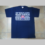 Slovakia - Slovensko olympijské pánske tričko " Čičmany " 100%bavlna, značka Fruit of The Loom, čičmanské vzory a motívy