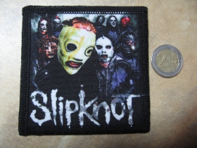 Slipknot ofsetová nášivka po krajoch obšívaná cca. 9x9cm 