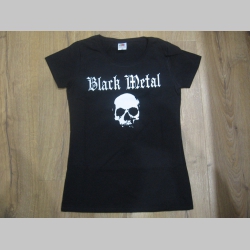 Black metal dámske tričko Fruit of The Loom 100%bavlna