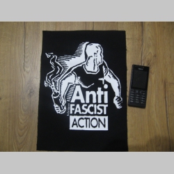 Antifascist Action chrbtová nášivka veľkosť cca. A4 (po krajoch neobšívaná)