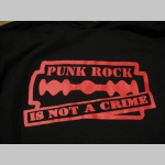 Punk rock is not a Crime pánska mikina bez kapuce