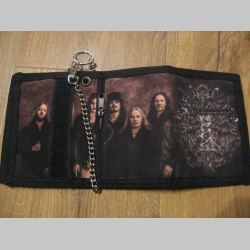 Nightwish  hrubá pevná textilná peňaženka s retiazkou a karabínkou