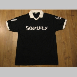 Soulfly čiernobiela pánska polokošela materiál 100% bavlna  - posledný kus veľkosť L  