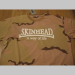 Skinhead a Way of Life pánske maskáčové tričko vzor DESERT materiál 100%bavlna