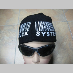 Fuck system   Zimná čiapka na založenie v zátylku s tlačeným logom univerzálna veľkosť 65%akryl 35%vlna