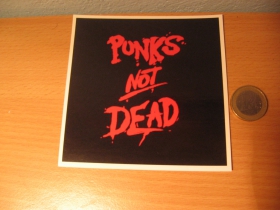 Punks not Dead pogumovaná nálepka