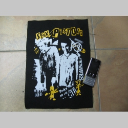 Sex Pistols   chrbtová nášivka veľkosť cca. 35x26cm (po krajoch neobšívaná)