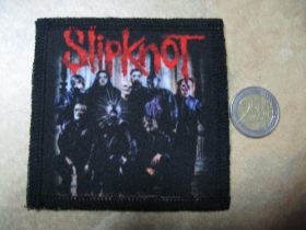 Slipknot ofsetová nášivka po krajoch obšívaná cca. 9x9cm 