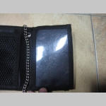 Slipknot hrubá pevná textilná peňaženka s retiazkou a karabínkou