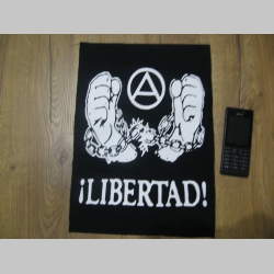 Libertad!  chrbtová nášivka veľkosť cca. A4 (po krajoch neobšívaná)