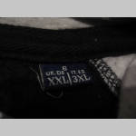 Ben Lee mikina šedočierna s kovovým zipsom a tlačeným logom 80%bavlna 20%polyester posledný kus  - veľkosť XXL