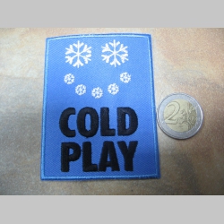 Cold Play, vyšívaná nažehľovacia nášivka (možnosť nažehliť alebo našiť na odev) 