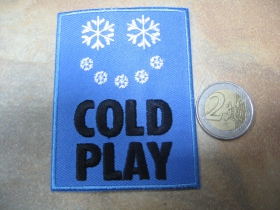 Cold Play, vyšívaná nažehľovacia nášivka (možnosť nažehliť alebo našiť na odev) 