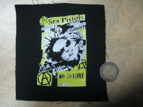 Sex Pistols  malá potlačená nášivka rozmery cca. 12x12cm (neobšívaná)