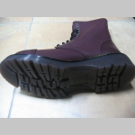T-REX 10.dierkové bordové topánky s prešívanou oceľovou špičkou z pravej kože najvyššej akosti - TOP KVALITA!!!
