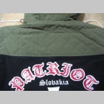 Patriot Slovakia zimná pánska bunda zateplená čierno-olivová s kapucňou