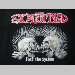 Exploited - Fuck The System,  čierne pánske tričko 100%bavlna 