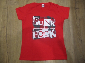 Punk rock Tartan dámske tričko 100%bavlna značka Fruit of The Loom