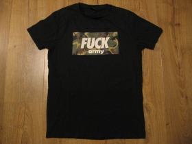 Fuck Army - VINTAGE - prané, čierne pánske tričko materiál 100% bavlna (posledný kus!!!) veľkosť XS