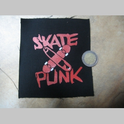 Skatepunk  malá potlačená nášivka rozmery cca. 12x12cm (neobšívaná)