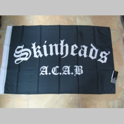 Vlajka Skinhead A.C.A.B.  rozmery cca.90x60cm  materiál 100%polyester