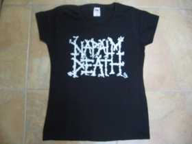 Napalm Death  čierne dámske tričko Fruit of The Loom 100%bavlna 