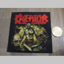 Kreator ofsetová nášivka po krajoch neobšívaná cca. 9x9cm