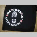 HC Punk Oi! Antifa League  čierne teplákové kraťasy s tlačeným logom