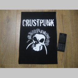 Crust Punk   chrbtová nášivka veľkosť cca. A4 (po krajoch neobšívaná)