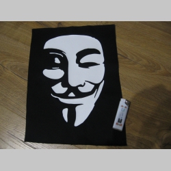 Anonymous  chrbtová nášivka veľkosť cca. A4 (po krajoch neobšívaná)