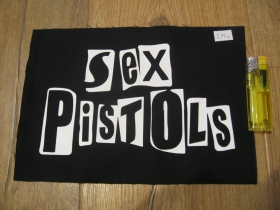 Sex Pistols chrbtová nášivka veľkosť cca. A5 (po krajoch neobšívaná)