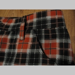 Nohavice Škótske káro TARTAN pánske aj dámske 80% polyester 20%bavlna dve predné vnútorné vrecká, dve zadné vrecká (posledné kusy!!)