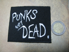 Punks not Dead nažehľovacia nášivka (možnosť nažehliť alebo našiť na odev)