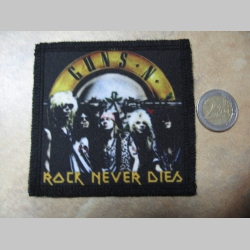 Guns n Roses ofsetová nášivka po krajoch obšívaná cca. 9x9cm 