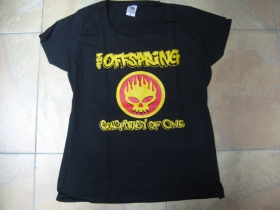 Offspring čierne dámske tričko 100% bavlna