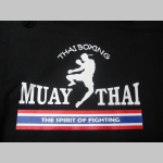 Thaiboxing - Muay Thai  THE SPIRIT OF FIGHTING   mikina s kapucou stiahnutelnou šnúrkami a klokankovým vreckom vpredu 