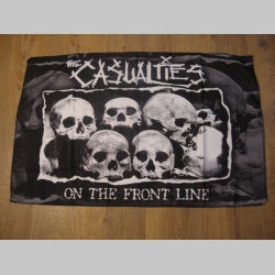 Casualties vlajka hrubá s obrázkom na jednej strane, rozmery 56x89cm materiál 100% polyester Casualties vlajka hrubá s obrázkom na jednej strane, rozmery 56x89cm materiál 100% polyester