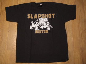 Slapshot  - čierne p&aacute;nske tričko 100%bavlna
