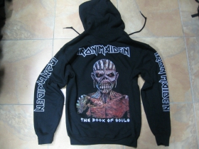 Iron Maiden čierna mikina na zips s kapucou 80%bavlna 20%polyester