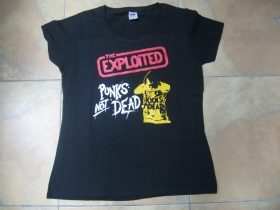 Exploited - Punks not Dead  dámske tričko Fruit of The Loom 100%bavlna 