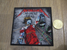 Metallica ofsetová nášivka po krajoch neobšívaná cca. 9x9cm