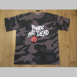 Punks not Dead nočný " ruský " maskáč - Nightcamo SPLINTER, pánske tričko 100%bavlna