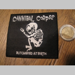 Cannibal Corpse  - nažehľovacia vyšívaná nášivka - nažehlovačka (možnosť nažehliť alebo našiť na odev) materiál 100%bavlna