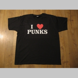 I LOVE PUNKS!  pánske tričko materiál 100% bavlna značka Fruit of The Loom