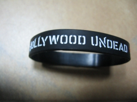 Hollywood Undead  pružný gumenný náramok s vyrazeným motívom 