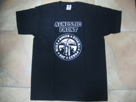 Agnostic Front čierne pánske tričko 100%bavlna