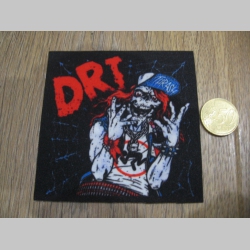 D.R.I.  Dirty Rotten Imbeciles ofsetová nášivka po krajoch neobšívaná cca. 9x9cm