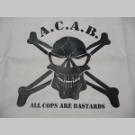 A.C.A.B. smrtka   pánske tričko 100%bavlna Fruit of The Loom